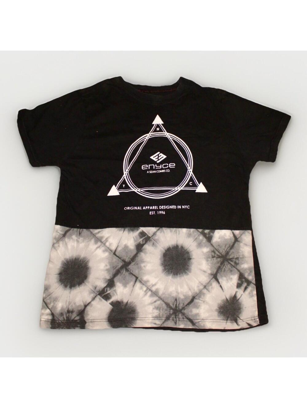 Enyce A Sean Combs T-Shirt Men Psychedelic Diamond Figure Black Size XL